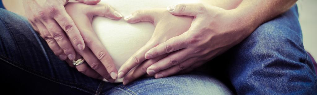 Pregnant woman with heart
